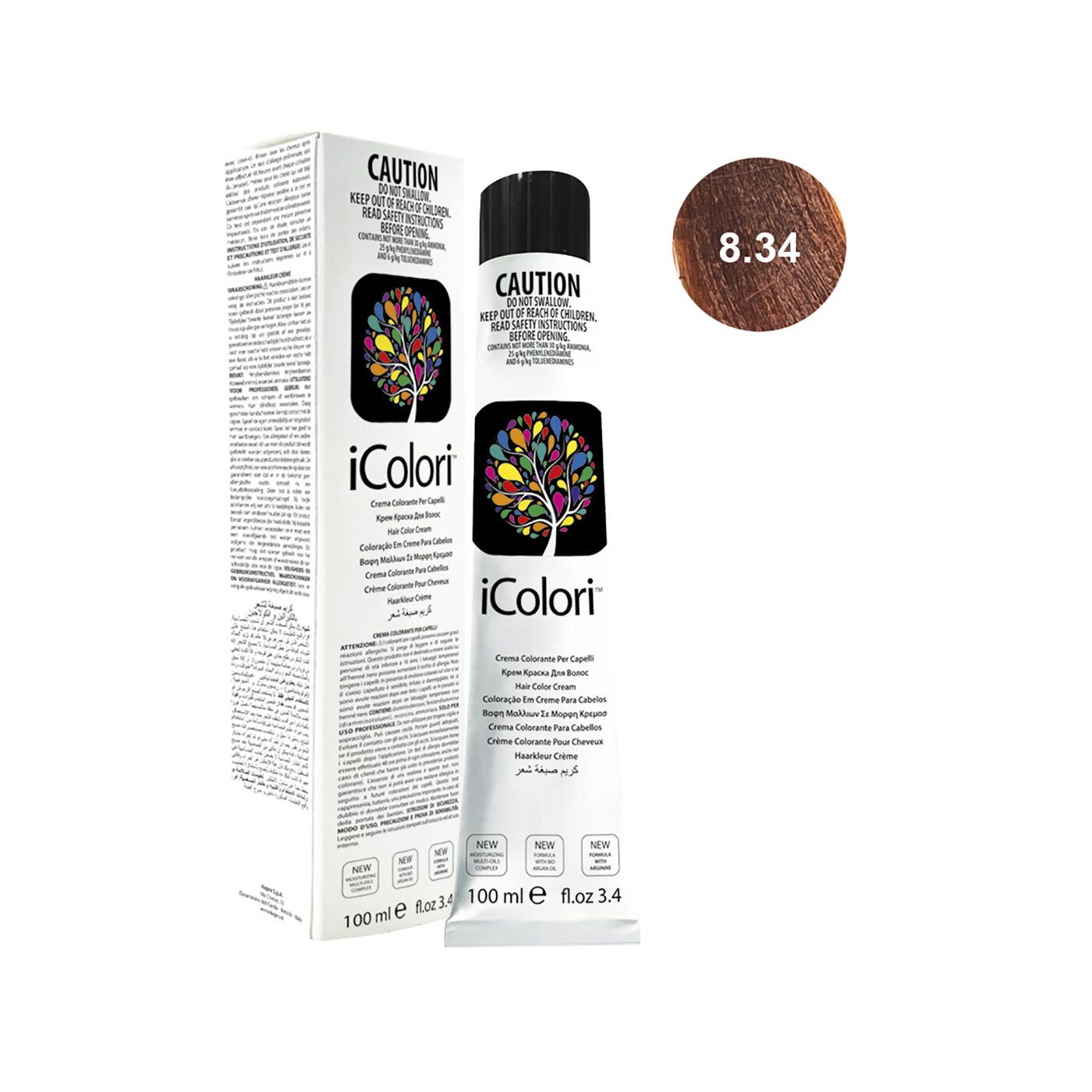 16801-8.34||ICOLORI COLOR 100 ML NUANCE 8.34