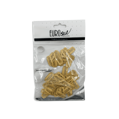 Sacchetto 50 clip 2,3 cm extension biondo