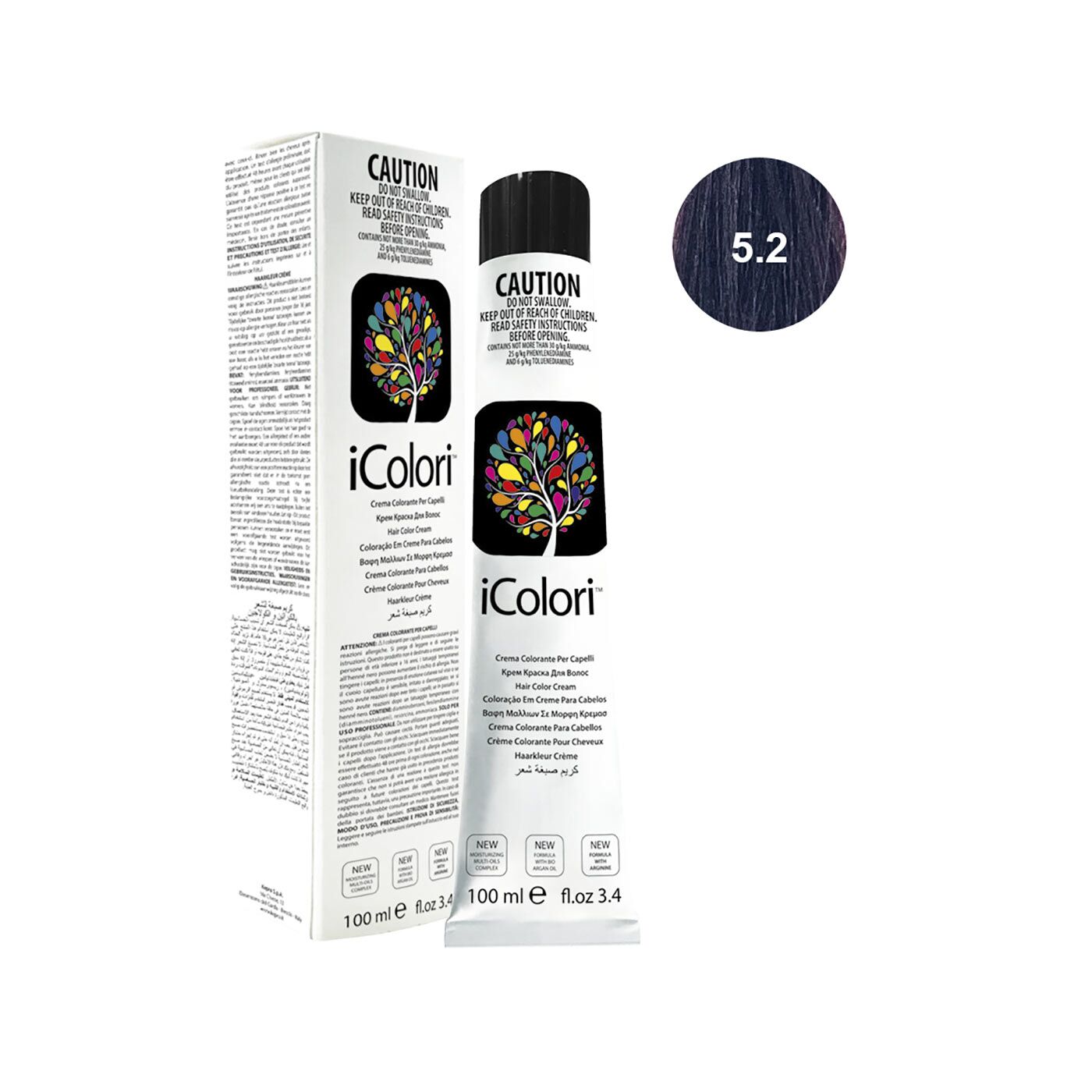 16801-5.2||ICOLORI COLOR CREAM 100 ML 5.2