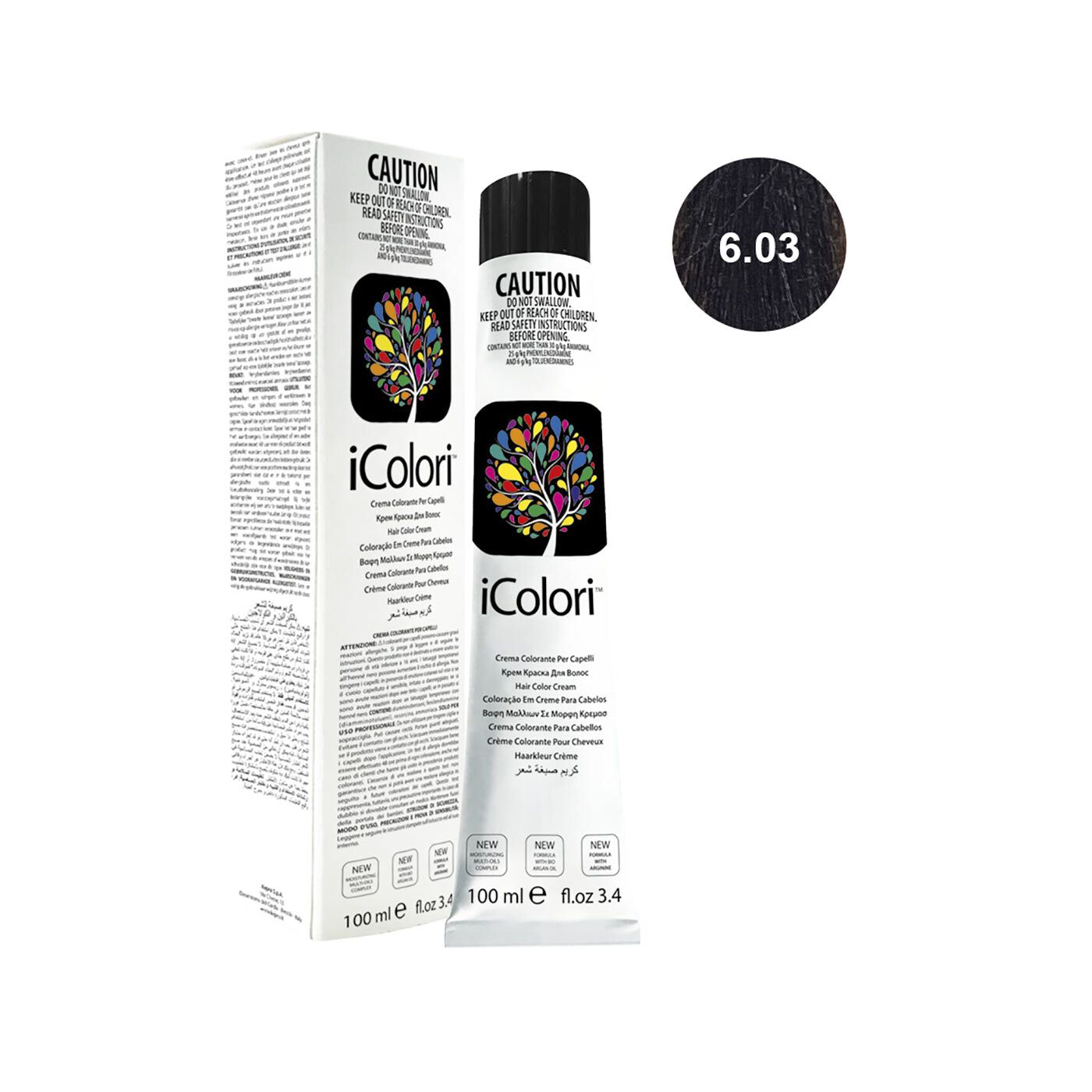 16801-6.03||ICOLORI COLOR 100 ML NUANCE 6.03