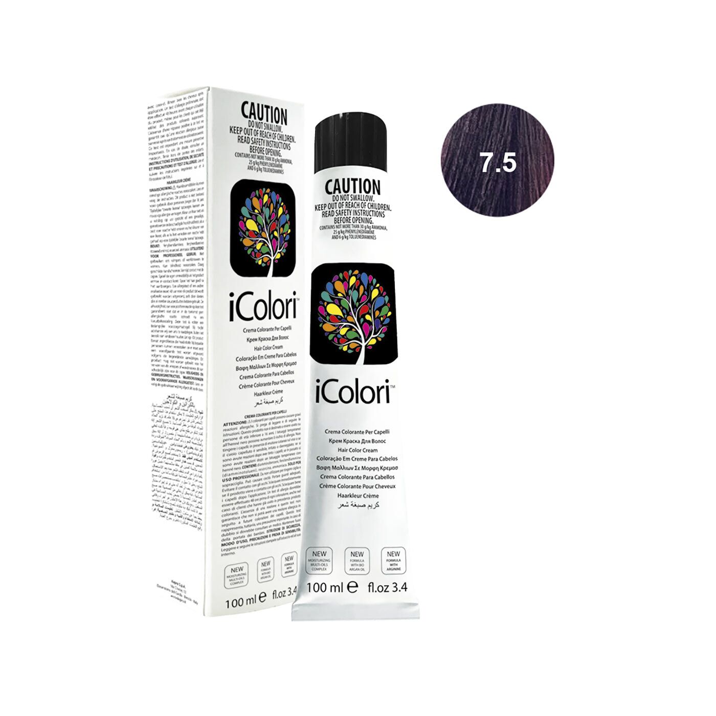 16801-7.5||ICOLORI COLOR 100 ML NUANCE 7.5