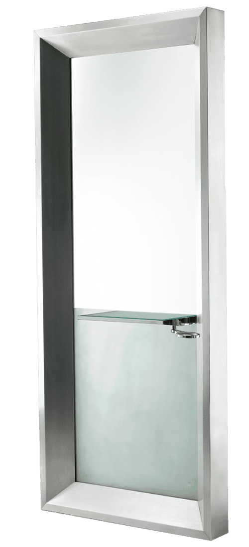 Specchio m07 acciaio spazzolato