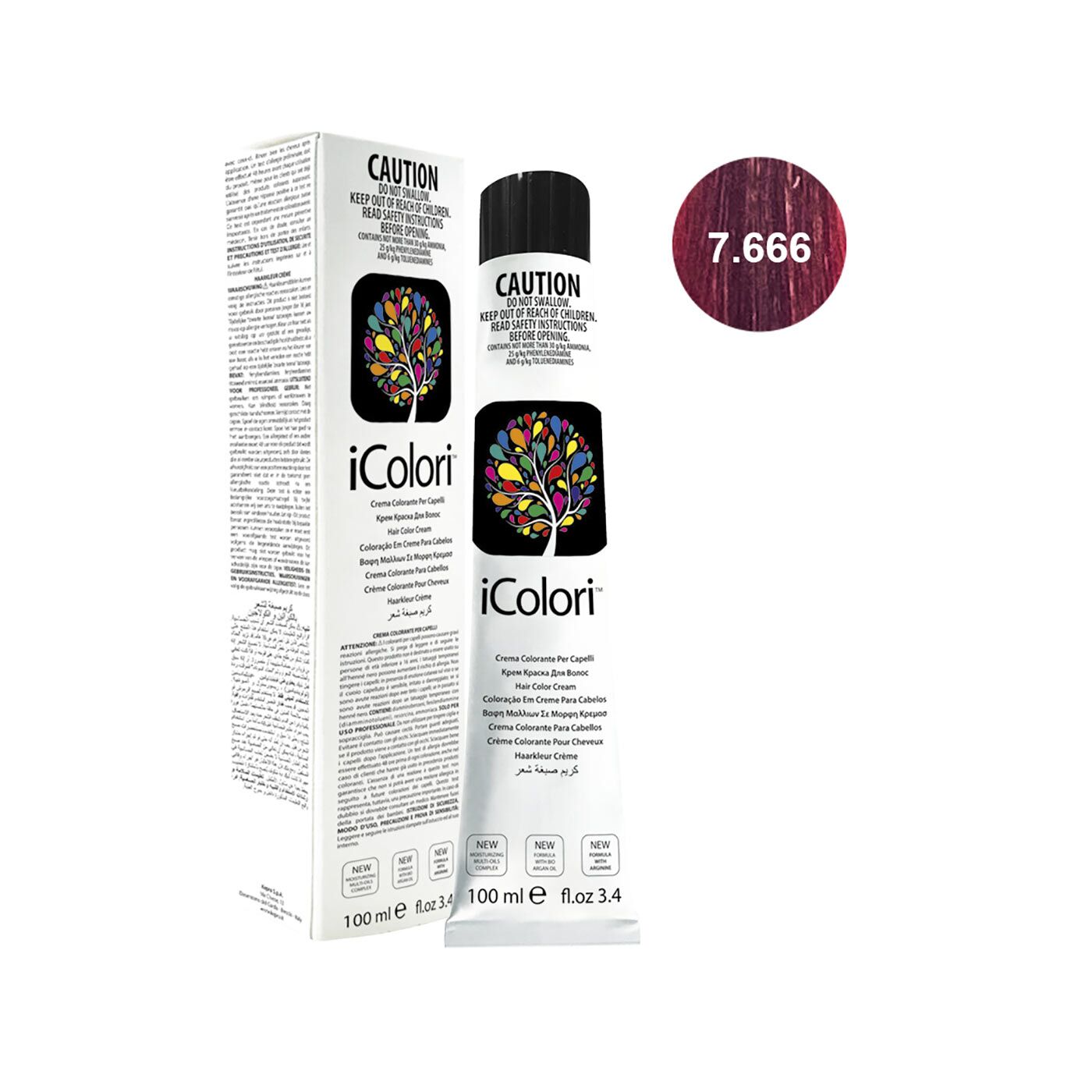 16801-7.666||ICOLORI COLOR 100 ML NUANCE 7.666