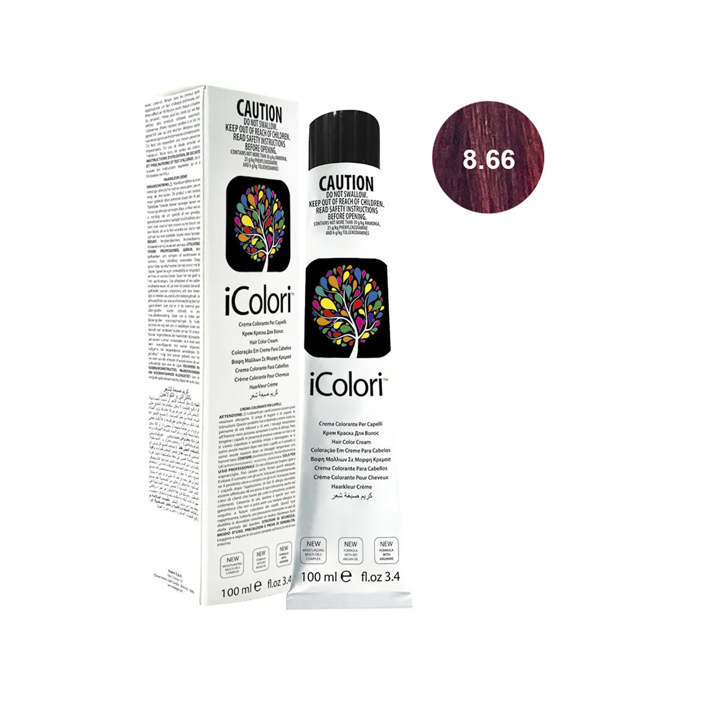 16801-8.66||ICOLORI COLOR 100 ML NUANCE 8.66