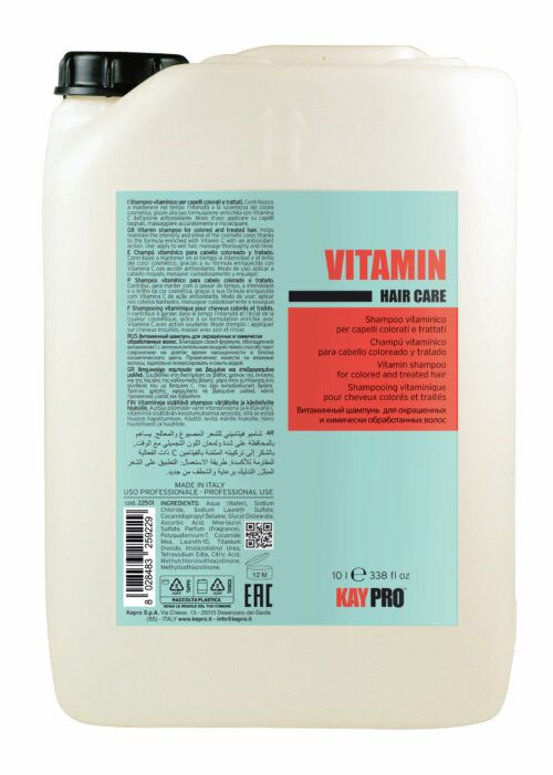 Shampoo tanica vitaminico 10 lt