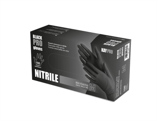 Guanti nitrile neri taglia s 100pz
