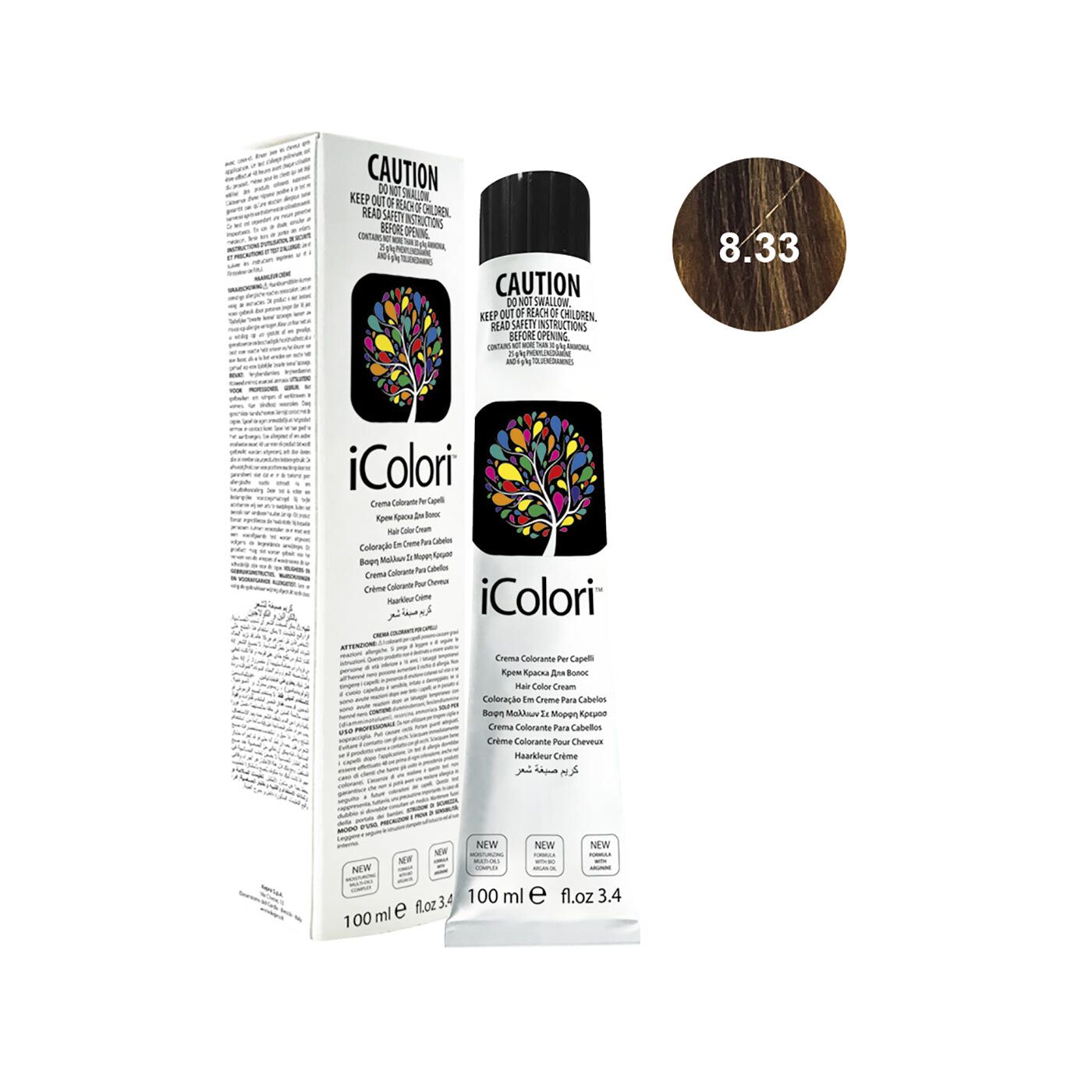 16801-8.33||ICOLORI COLOR 100 ML NUANCE 8.33