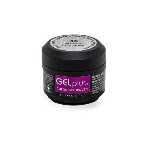 Gelpolish nail art s/d46 silver