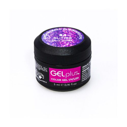 Gel polish uvgel s/d 34 glitter