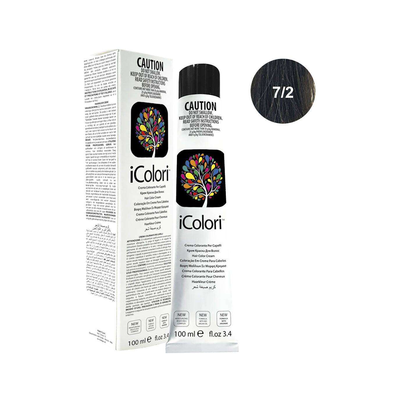 16801-7/2||ICOLORI COLOR 100 ML NUANCE 7/2