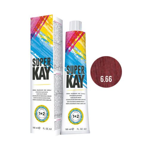 Super kay biondo scuro rosso intenso 6.66