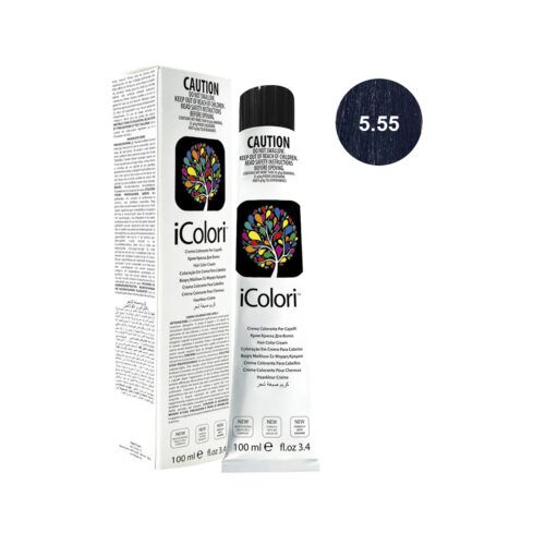 Icolori color castano chiaro mogano intenso n.5.55