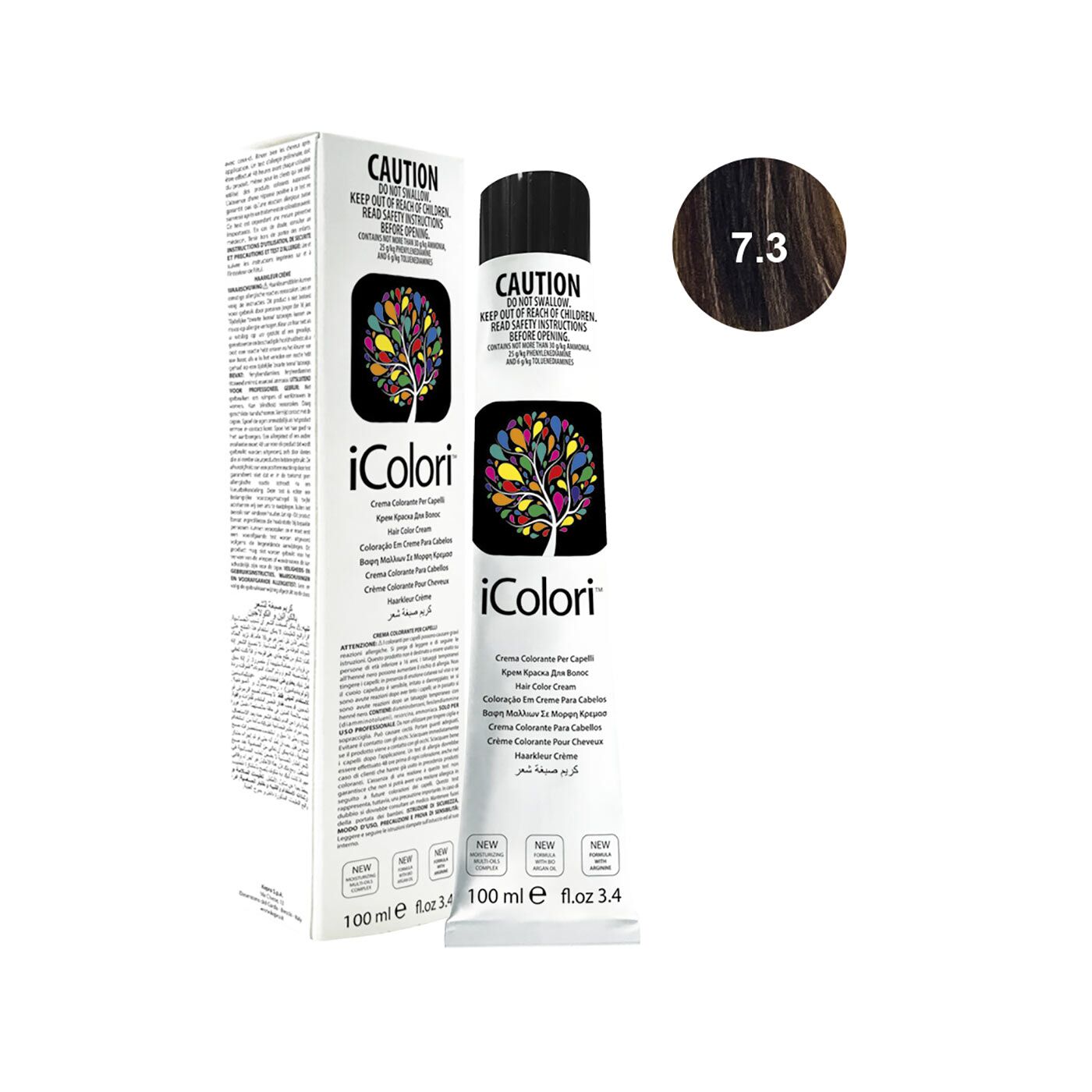 16801-7.3||ICOLORI COLOR 100 ML NUANCE 7.3